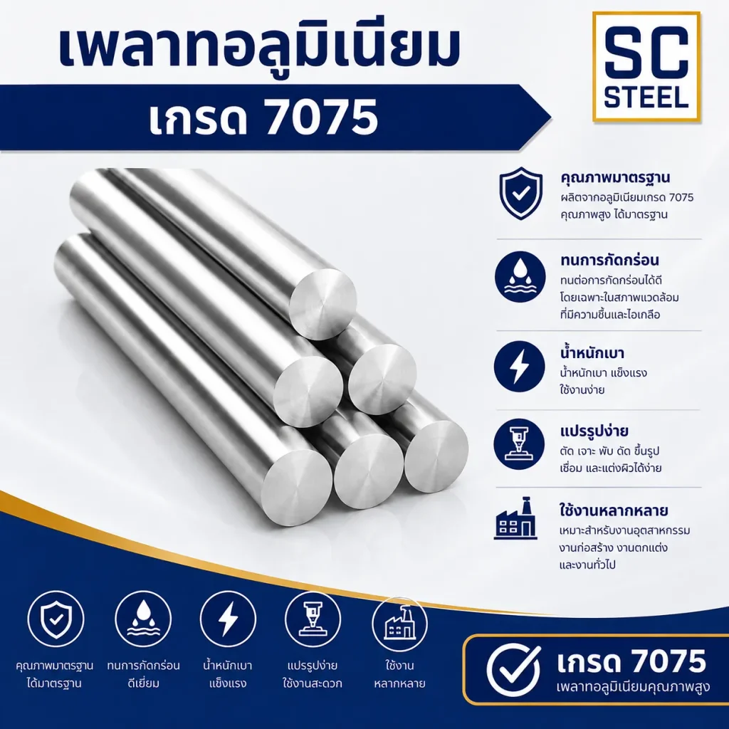 เพลาอลูมิเนียม 7075
