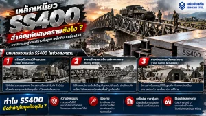 บทบาทของเหล็กโครงสร้างในช่วงสงครามกับสะพานชั่วคราว รถขนส่ง และการประยุกต์ใช้เหล็กเหนียว SS400 ในอุตสาหกรรมปัจจุบัน