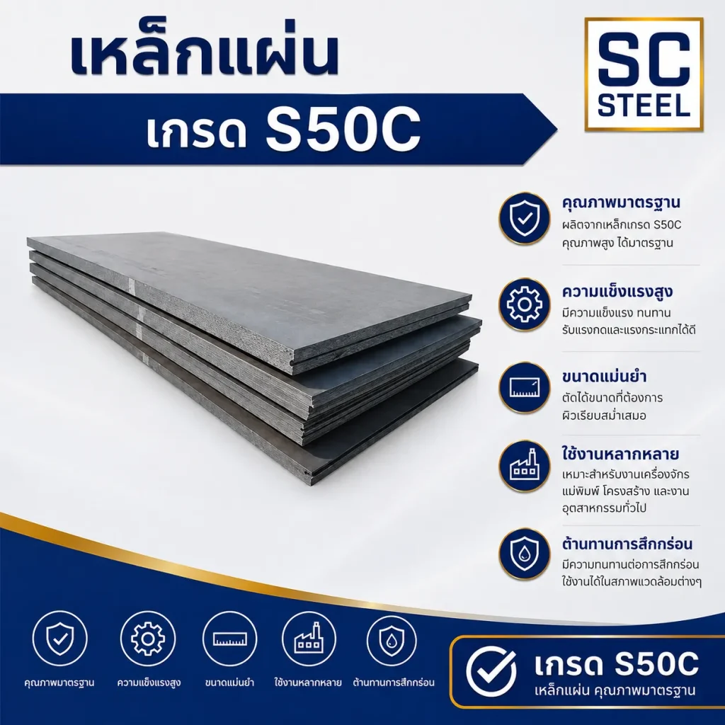 เหล็กแผ่น S50C