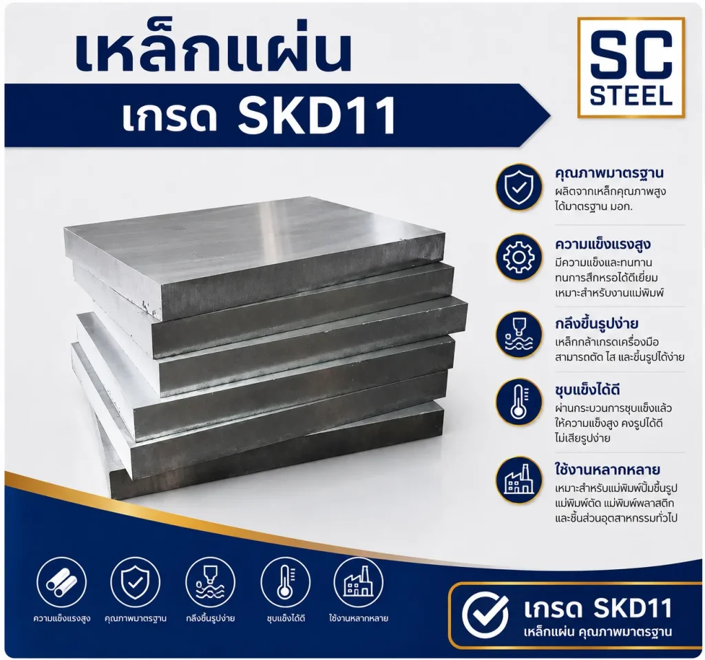 เหล็กแผ่น SKD11 สำหรับงานอุตสาหกรรม