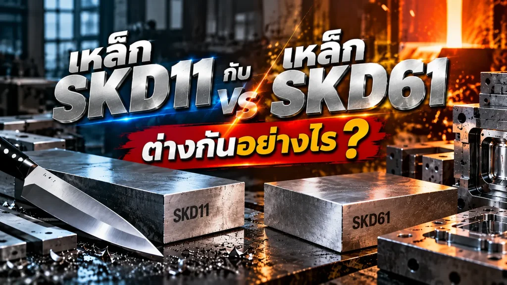 เหล็ก SKD11 กับ SKD61 ต่างกันอย่างไร? 1 เปรียบเทียบเหล็ก SKD11 กับ SKD61 ความแตกต่างของเหล็กเครื่องมืองานเย็นและงานร้อน สำหรับผลิตแม่พิมพ์และเครื่องมืออุตสาหกรรม