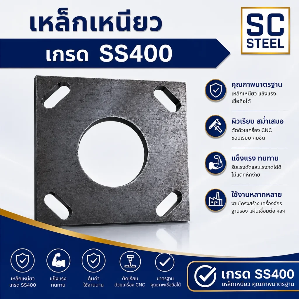 เหล็กเหนียว SS400 1 เหล็กเหนียว SS400